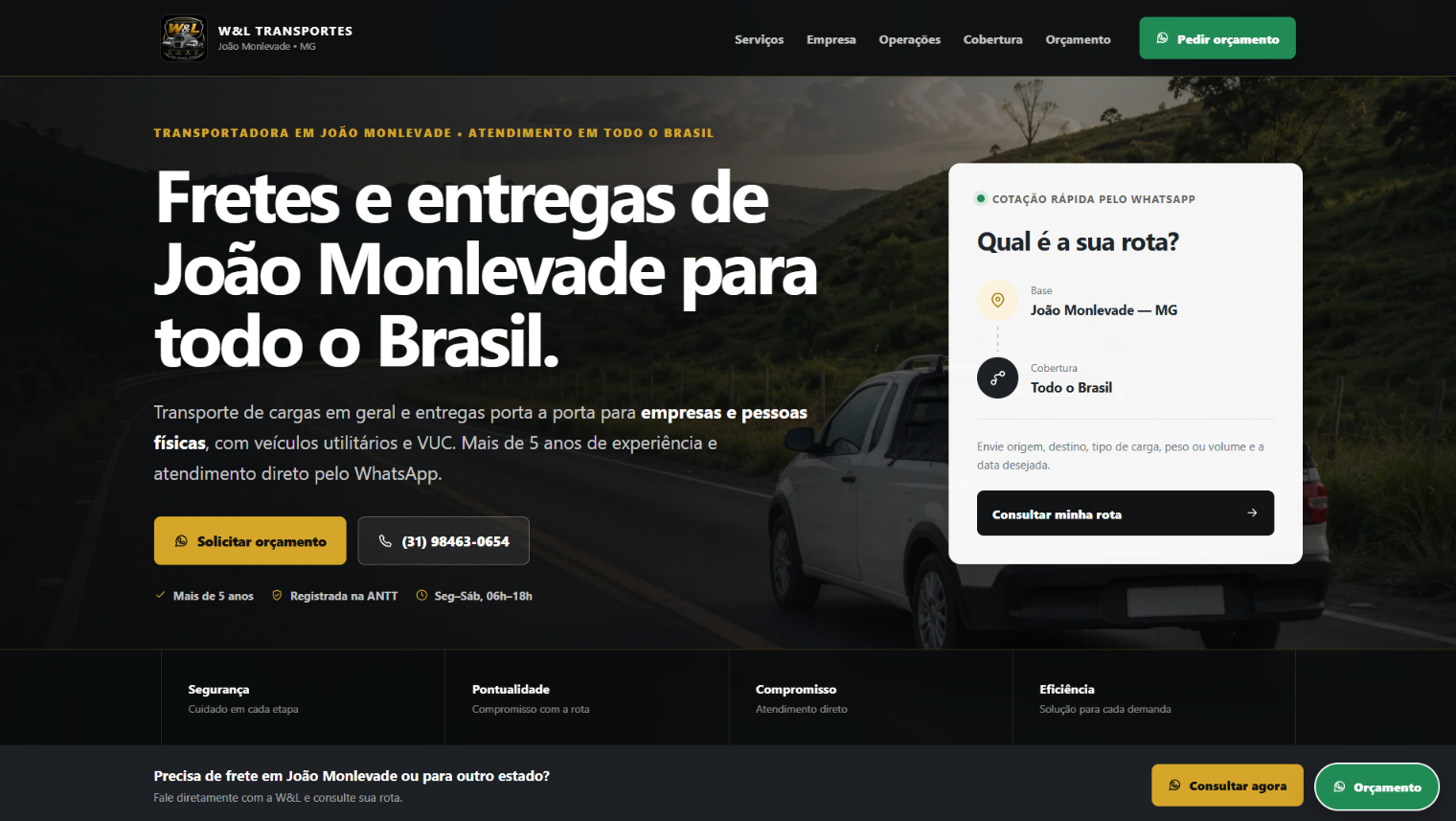 Site WL Transportes