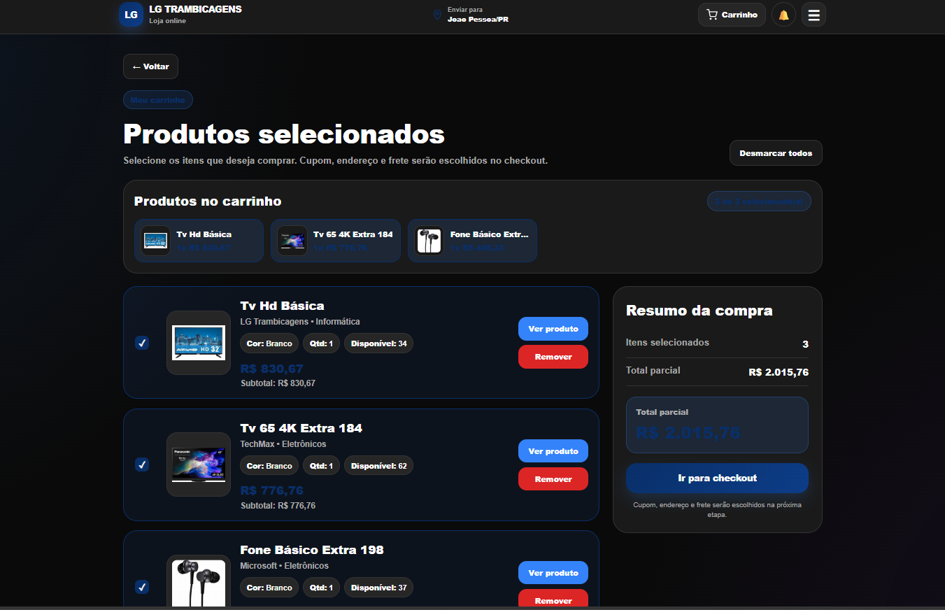 LG Trambicagens tela 5