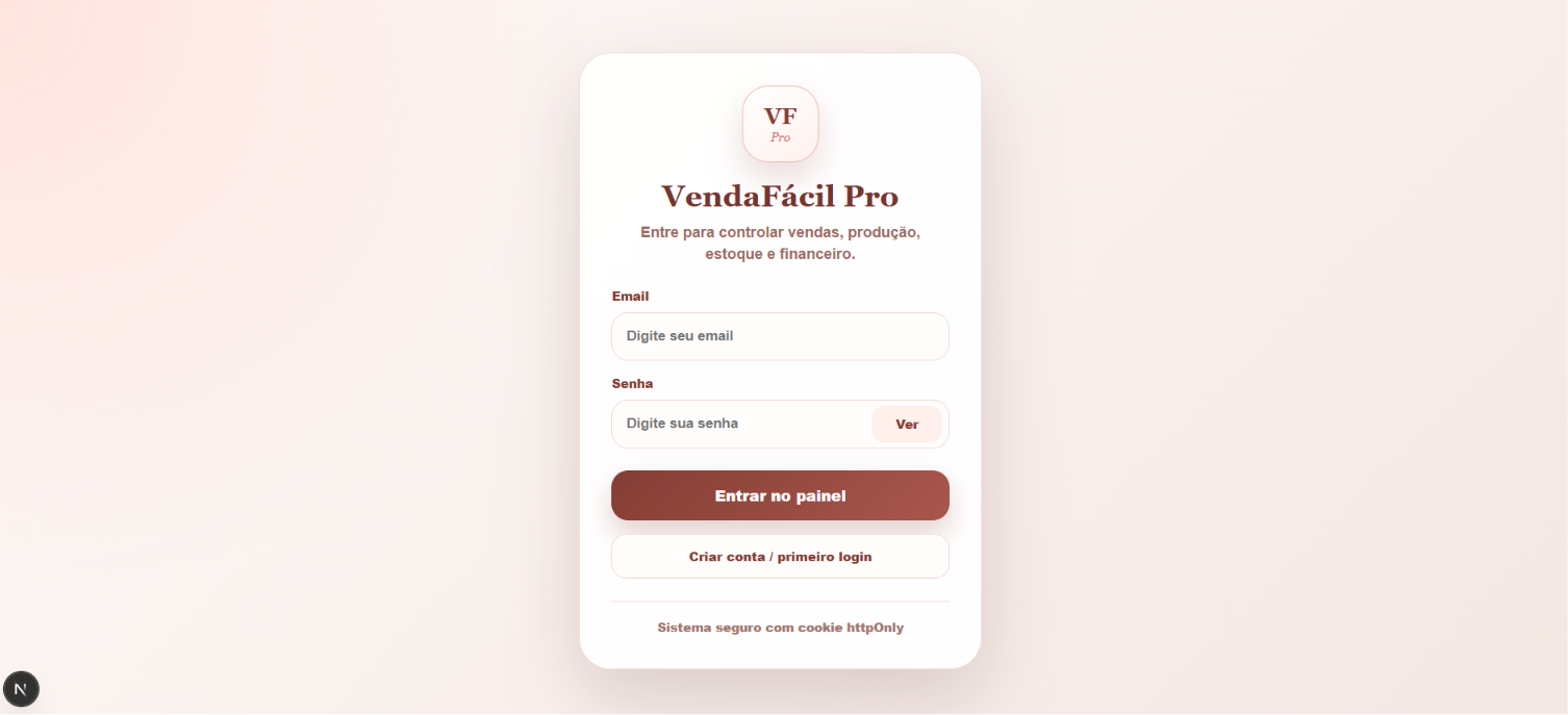 VendaFácil - Login